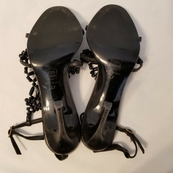 Missoni Beadwork Stiletto Heel Sandals in Black Size 37 EUC - Picture 4 of 6